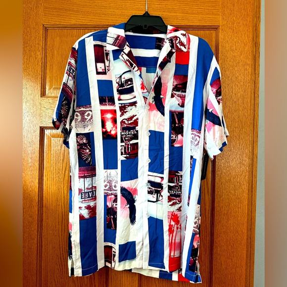 No Boundaries Vice Shirt 100% Rayon Size Small - Picture 1 of 7
